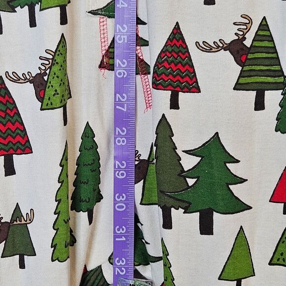 Lazy One No Peeking Flapjack Button Front One Piece Reindeer Christmas Pajamas - Picture 11 of 15